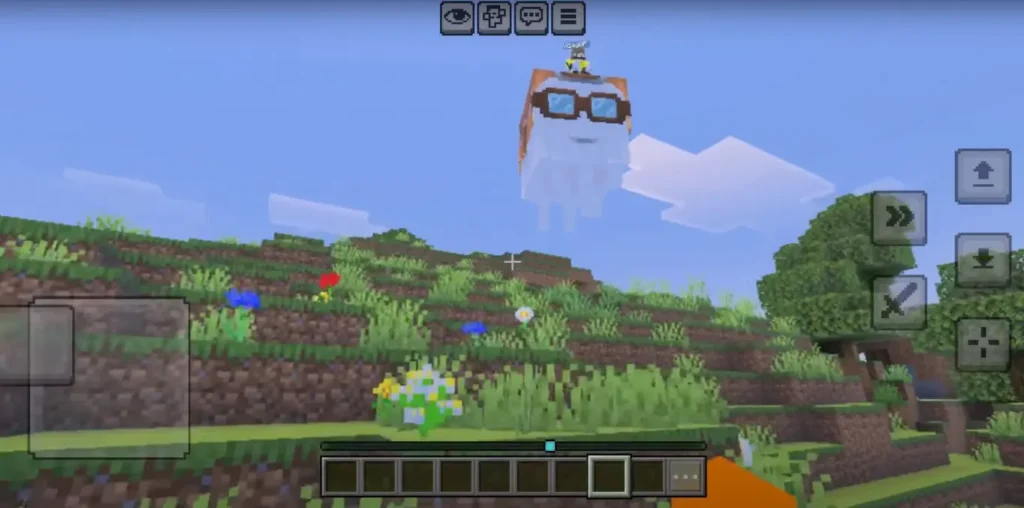 Minecraft APK mobile interface view