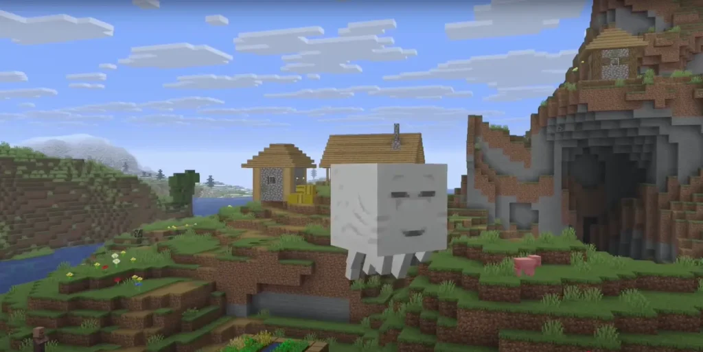 Minecraft APK world building screenshot