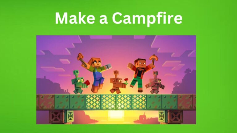 How to Make a Campfire in Minecraft (Beginner Guide)