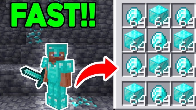 Diamonds Fast in Minecraft
