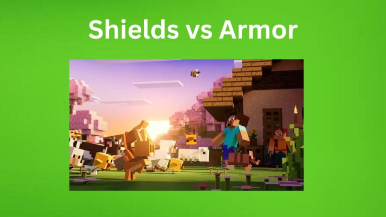Minecraft Shields vs Armor Comparison
